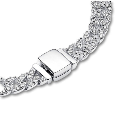 Moissanite Cuban Bracelet | Gold 18k