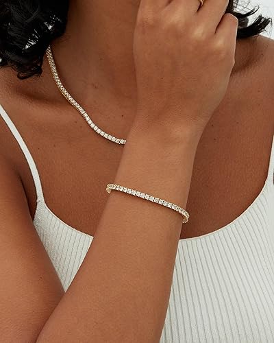 Moissanite Tennis bracelet | Gold 18k