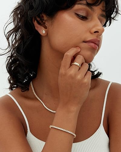 Moissanite Tennis bracelet | Gold 18k