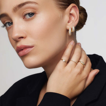 Diamond Dome Ring | Gold 14k