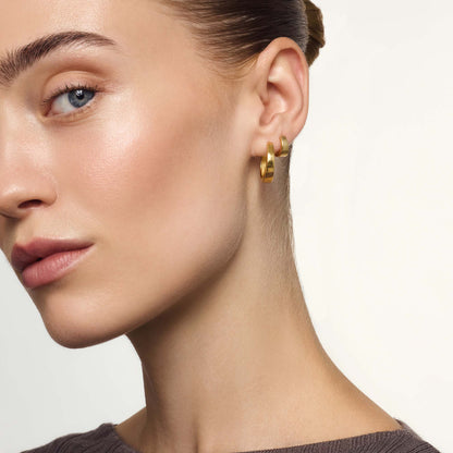 Gia Hoops | Gold 18k