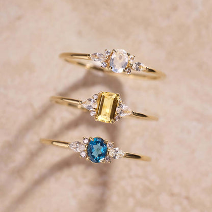 Moonstone Muse Ring | Gold 14k