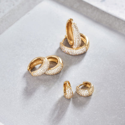 Jules Mini Hoops | White Gold