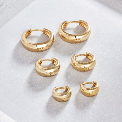 Rue Statement Hoops | Gold 18k