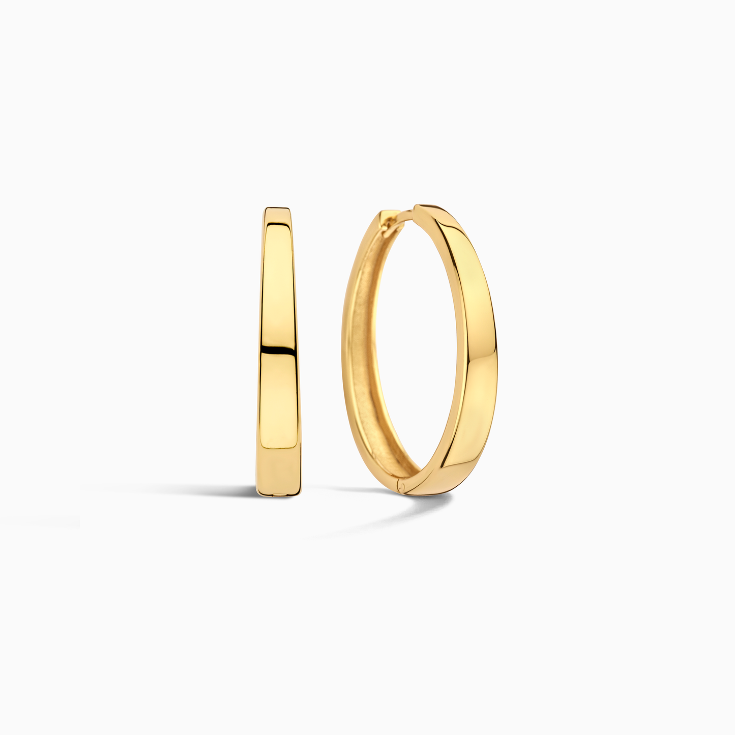 Gia Statement Hoops | White Gold