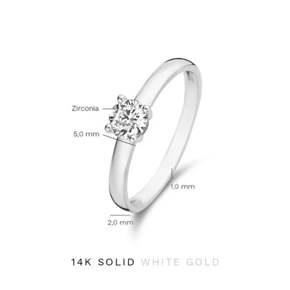 Mira Castelle Ring | White Gold