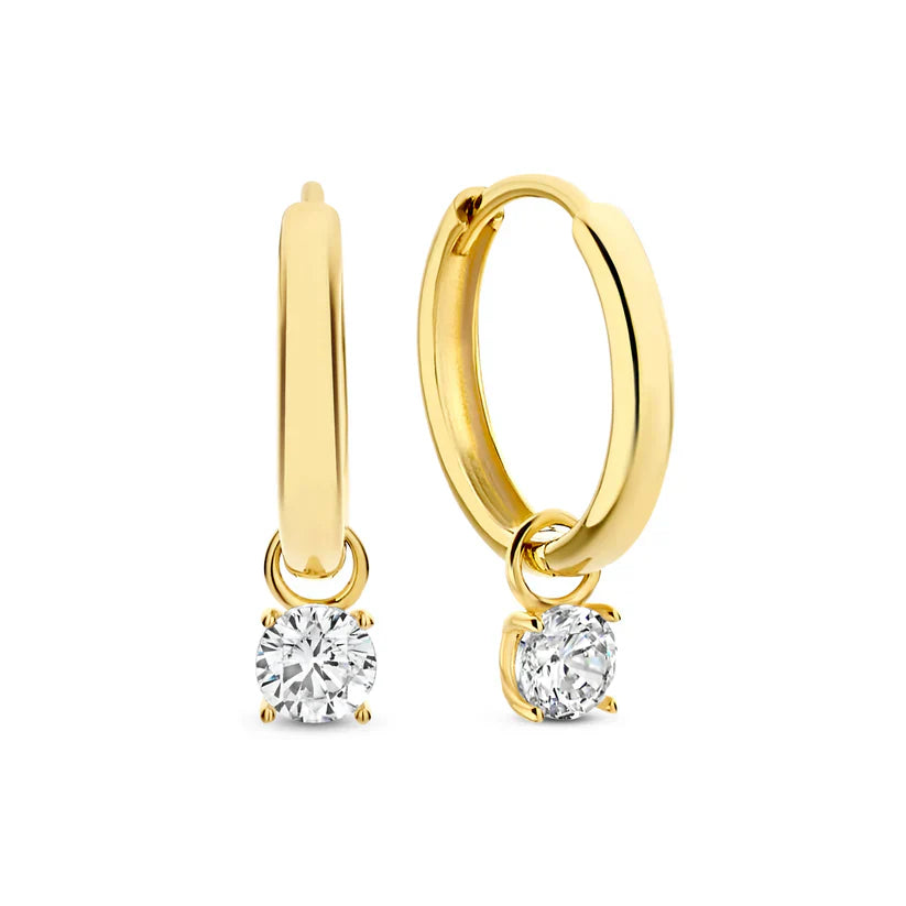Larmes de Lune Stone Earrings Set | Gold 14k
