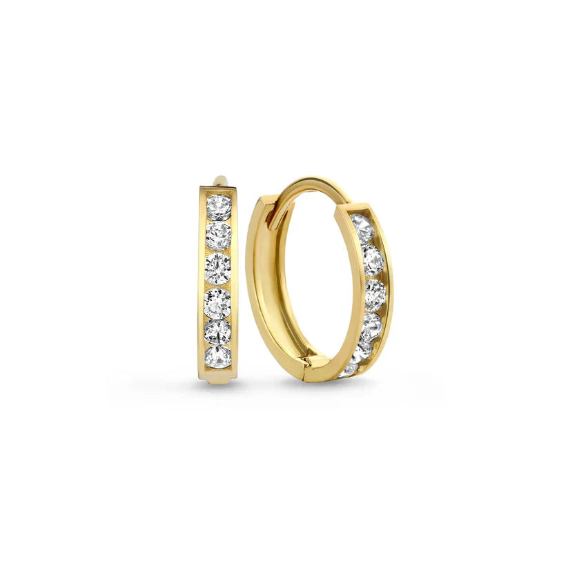 Dara Brillane Stone Earrings Set | Gold 14k