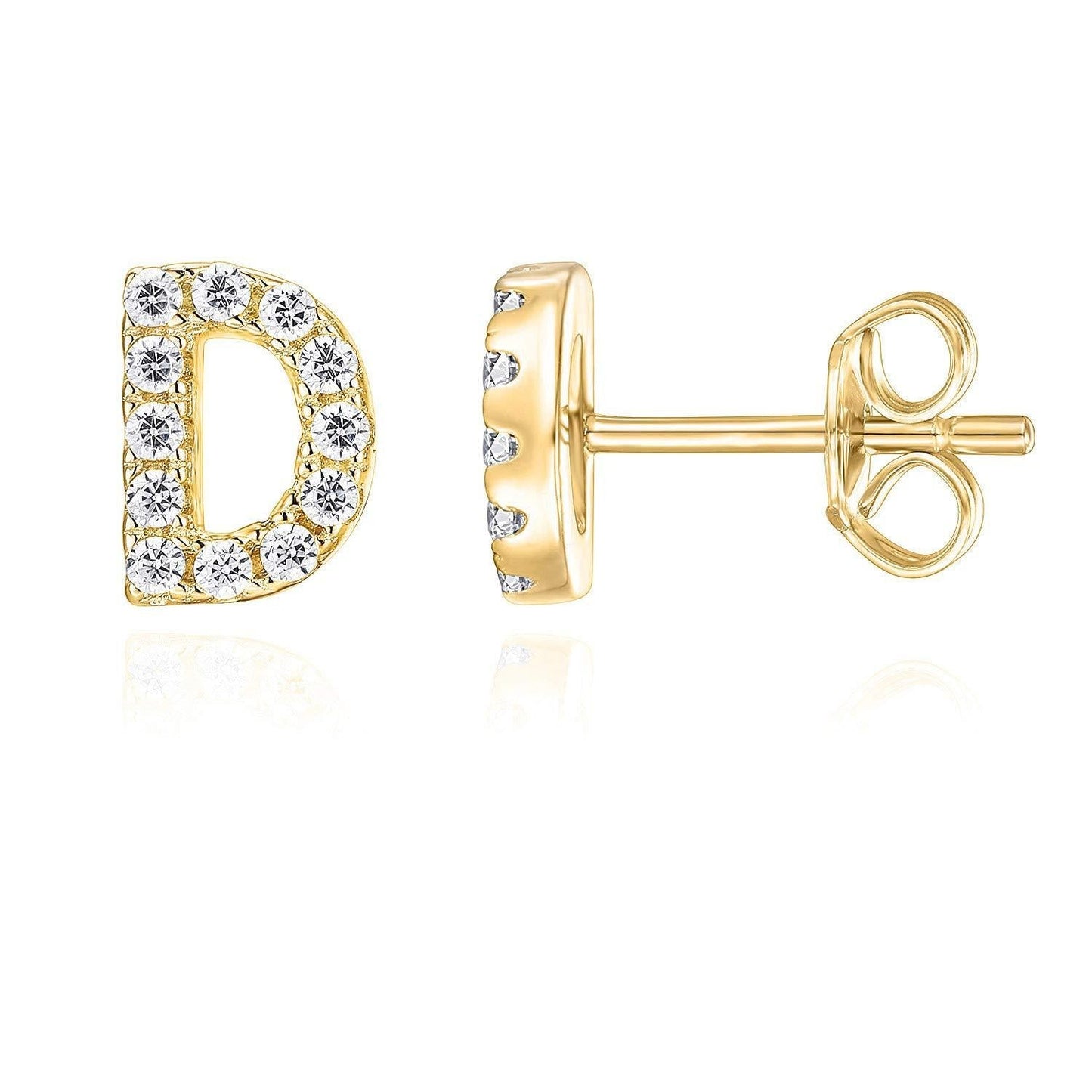 Initial Earring 1pc | Gold 16k