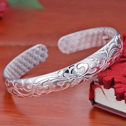 Vintage Open Silver Bracelet