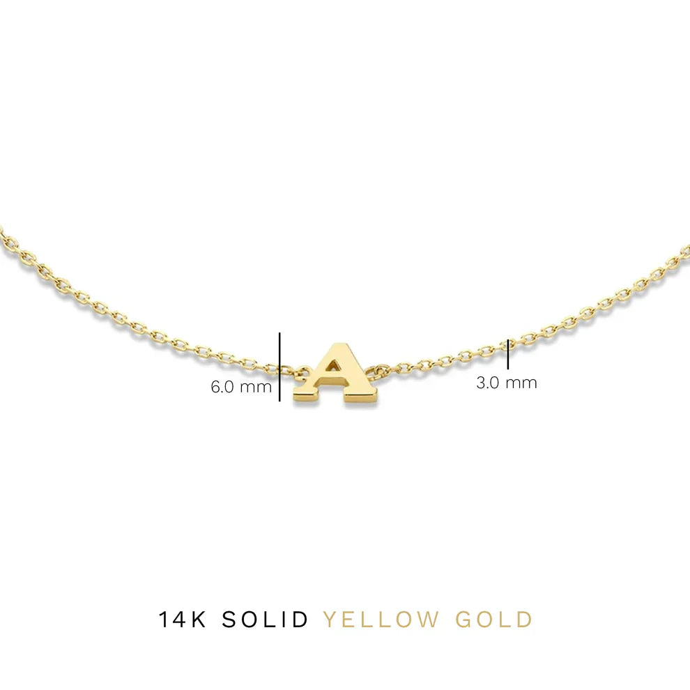Vita Signa Initial Bracelet | Gold 14k