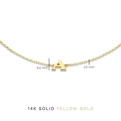 Vita Signa Initial Bracelet | Gold 14k