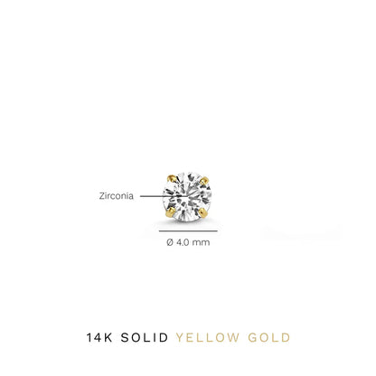 Larmes de Lune Stone Stud Earrings