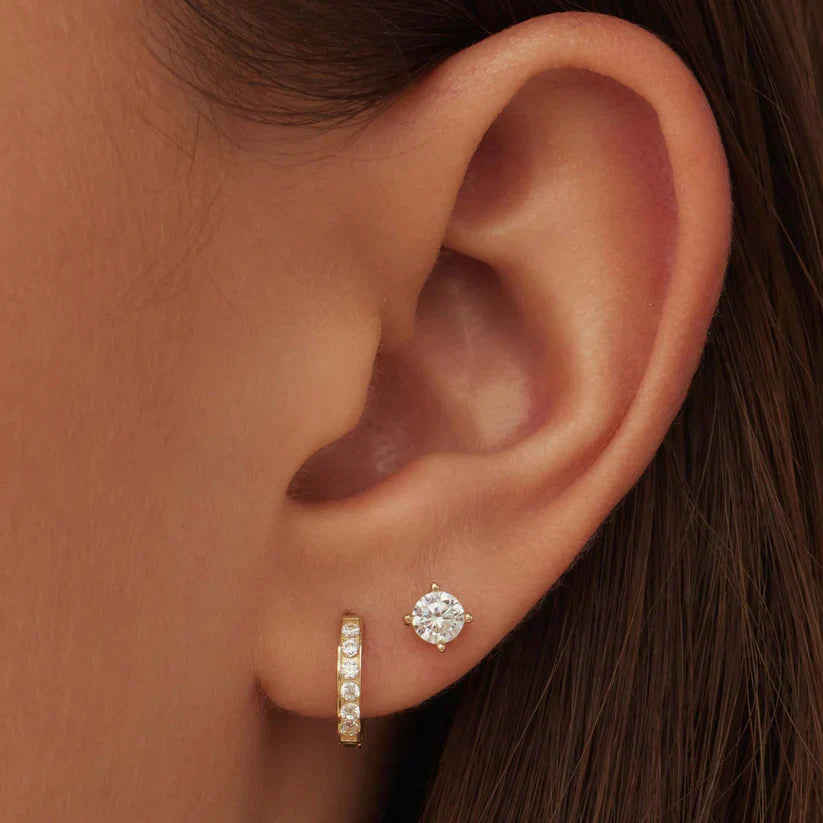 Dara Brillane Stone Earrings Set | Gold 14k