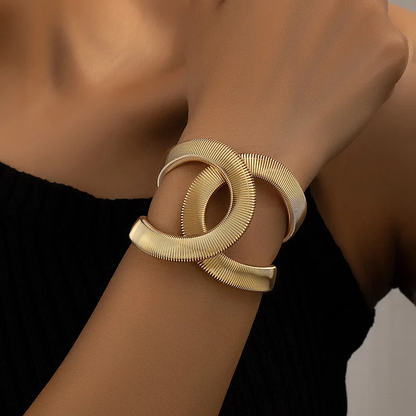 Elegant Dual Golden Bracelet | Gold 18k