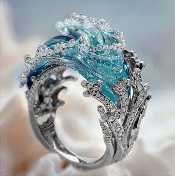 Azure Pledge Ring | Gold 18k
