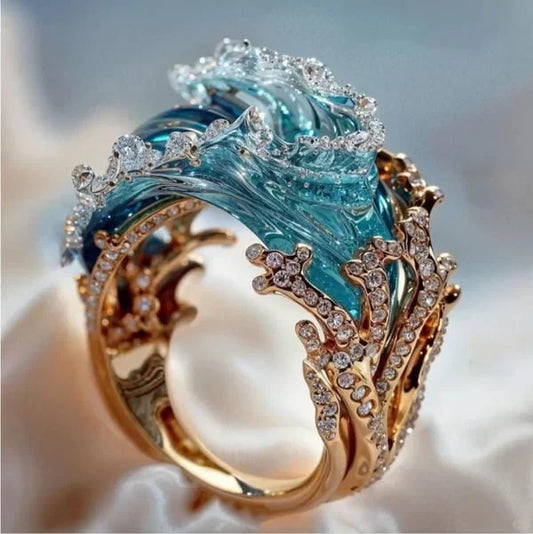 Azure Pledge Ring | Gold 18k