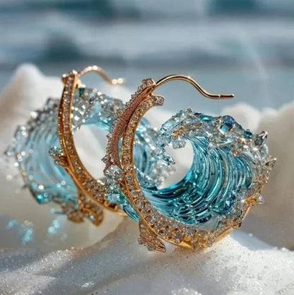 Azure Pledge Earrings | White Gold
