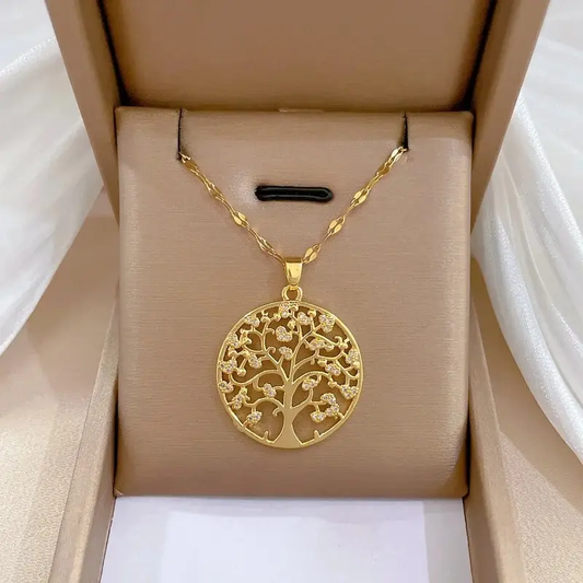 Vintage Tree of Life Necklace | Gold 18k