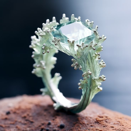 Turquoise Coral Exotic Ring