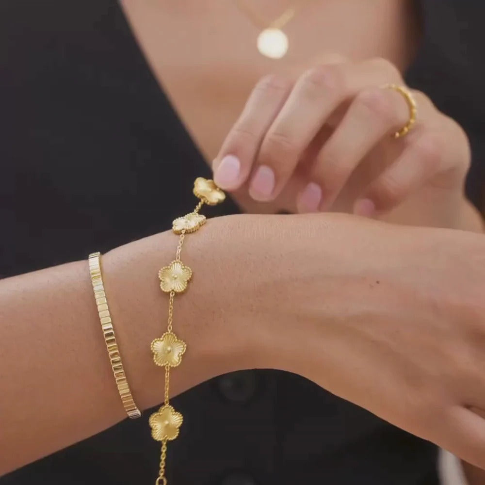 Golden Clover Bracelet