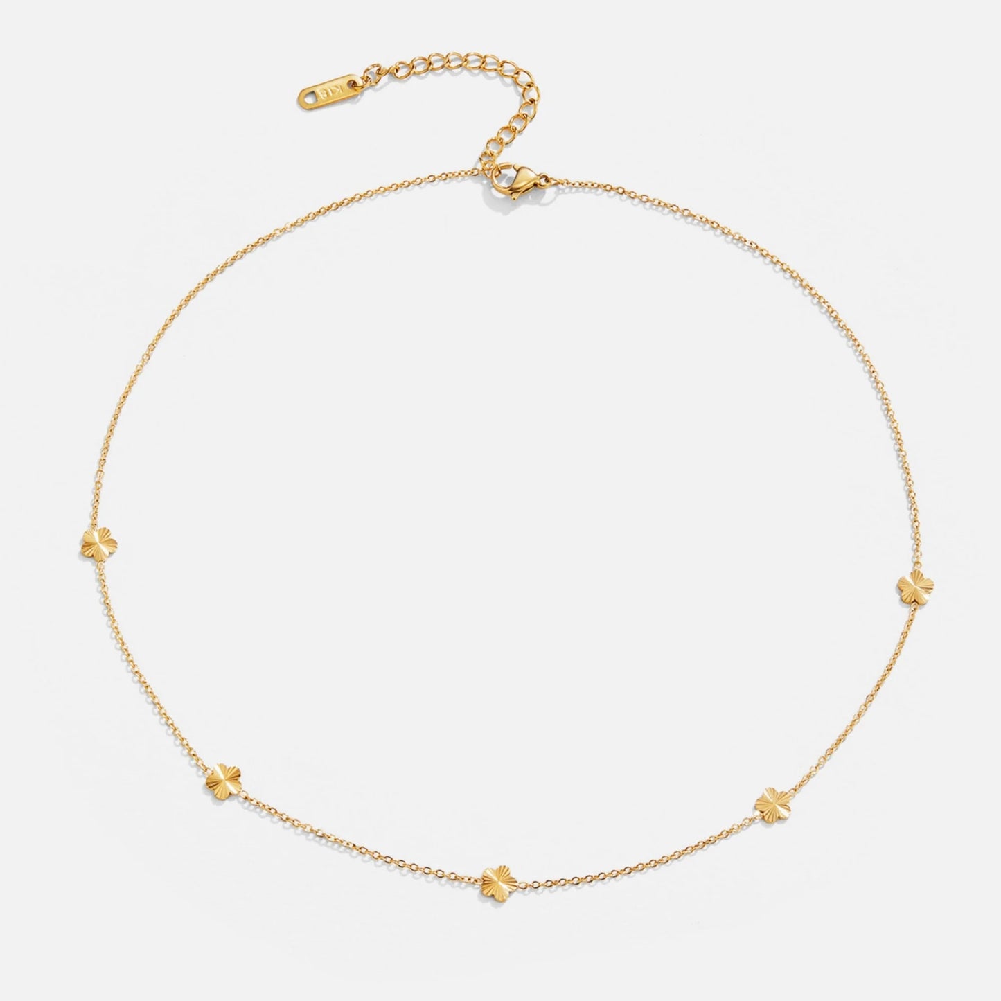 Flower Power Gold Chain Necklace