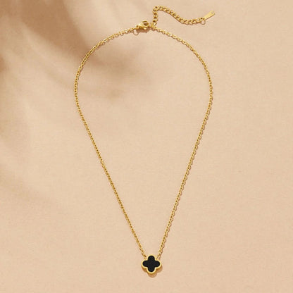 Black Clover Hoop Earrings