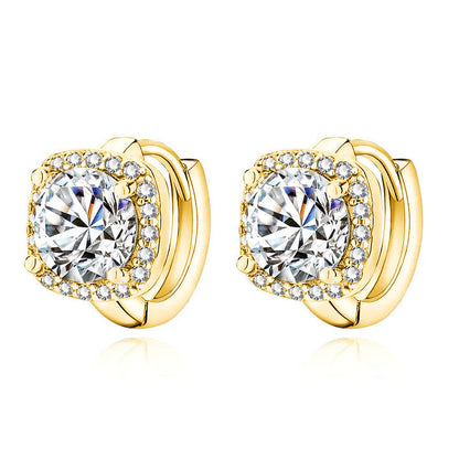 Nadine square earrings | Gold 18k