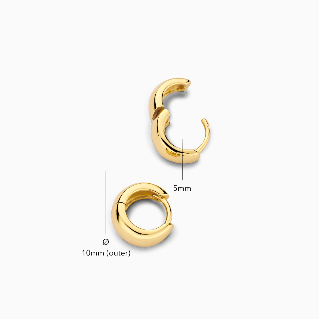 Rue Mini Hoops | White Gold
